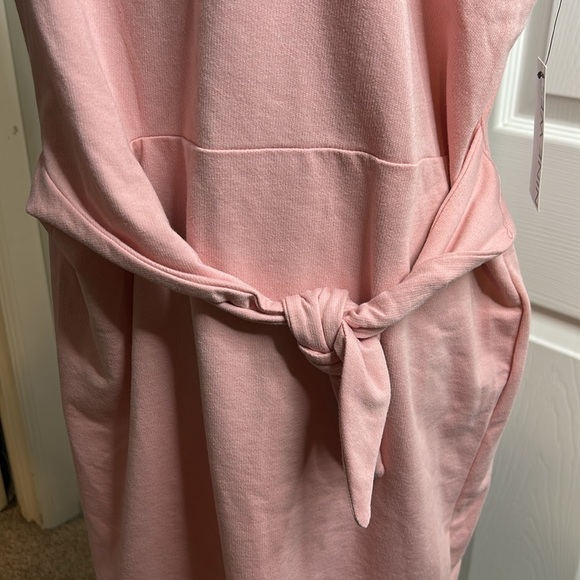 Nine West Side Tie T Shirt Dress XL Light Pink - Picture 2 of 6